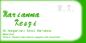 marianna keszi business card